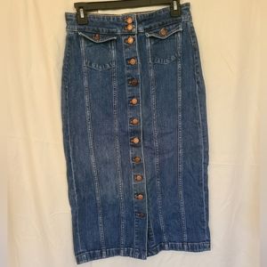 Madewell denim pencil skirt size 26